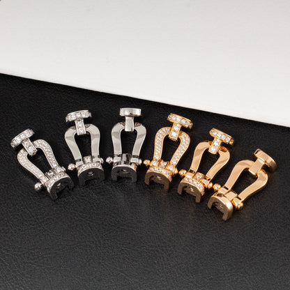 ¡®Moco¡¯FORCE LARGE HORSESHOE FULL DIAMOND BRACELET GOLD