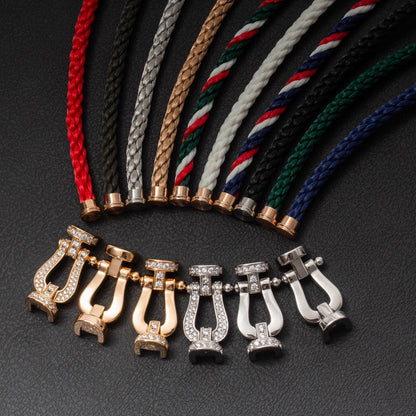 ¡®Moco¡¯FORCE LARGE HORSESHOE FULL DIAMOND BRACELET GOLD