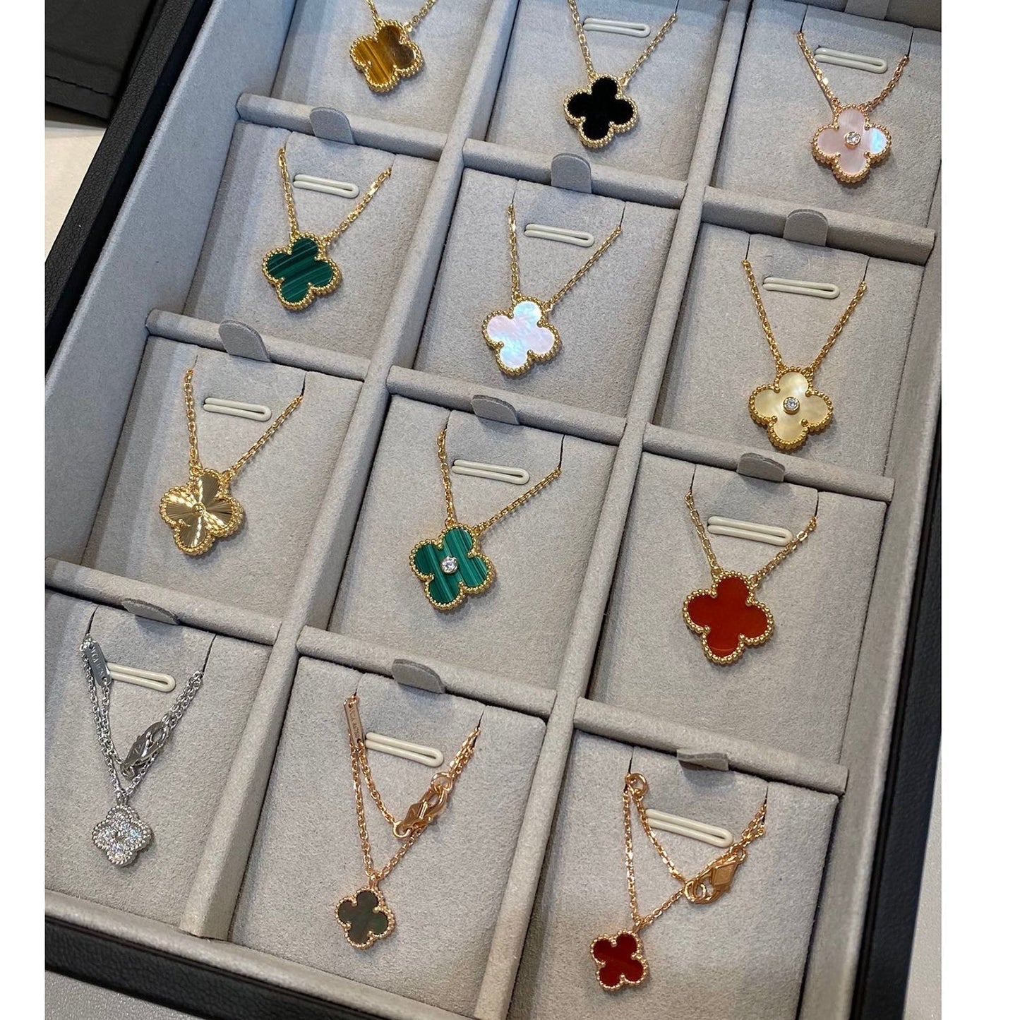 ¡®Moco¡¯CLOVER 15MM LASER NECKLACE