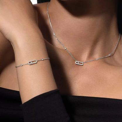 [ Moco ]Diamond Necklace Move Uno