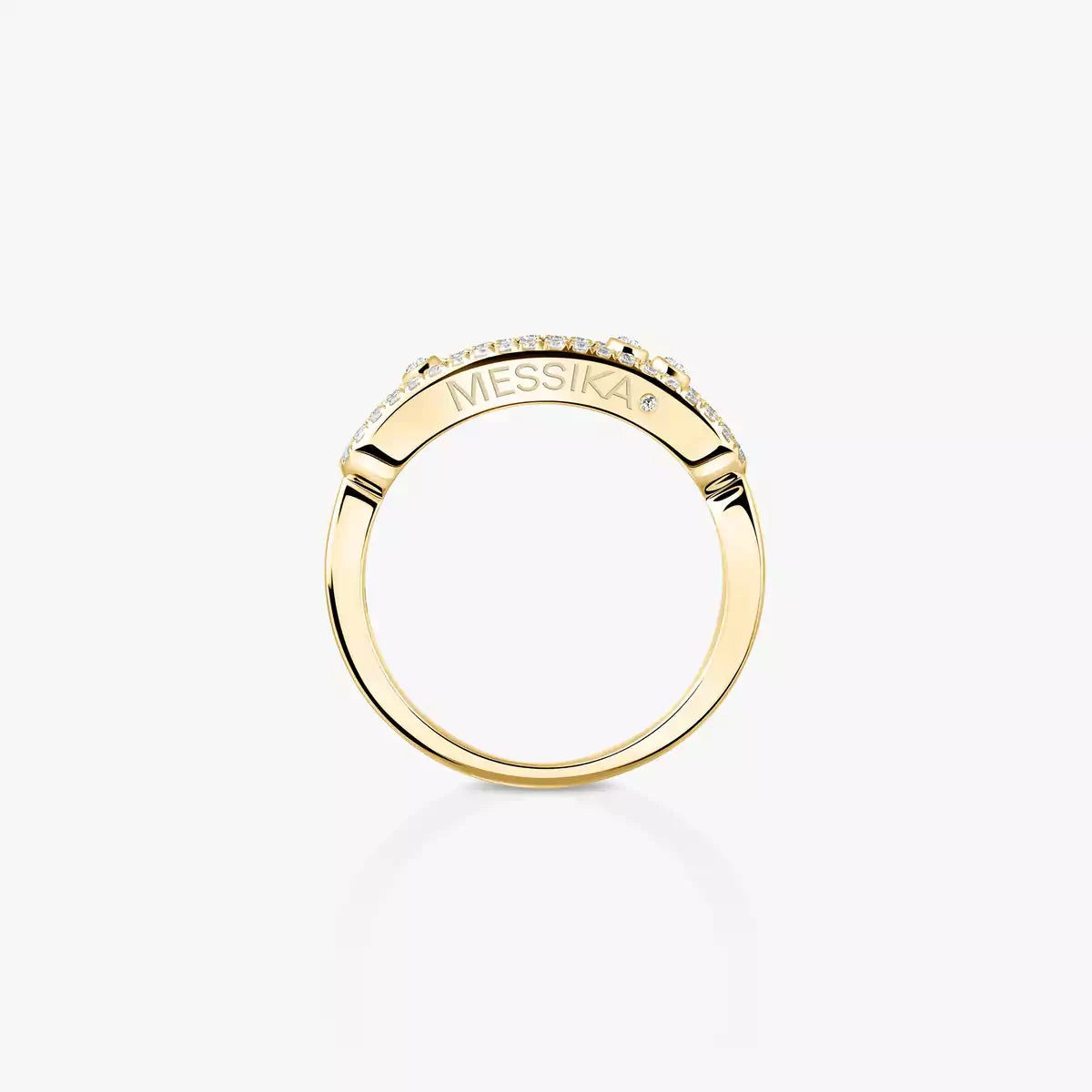 [ Moco ] Baby Move Gold Diamond Pave_ Ring