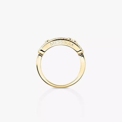 [ Moco ] Baby Move Gold Diamond Pave_ Ring