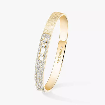 [ Moco ]Move Noa Ciselé half pavé bangle