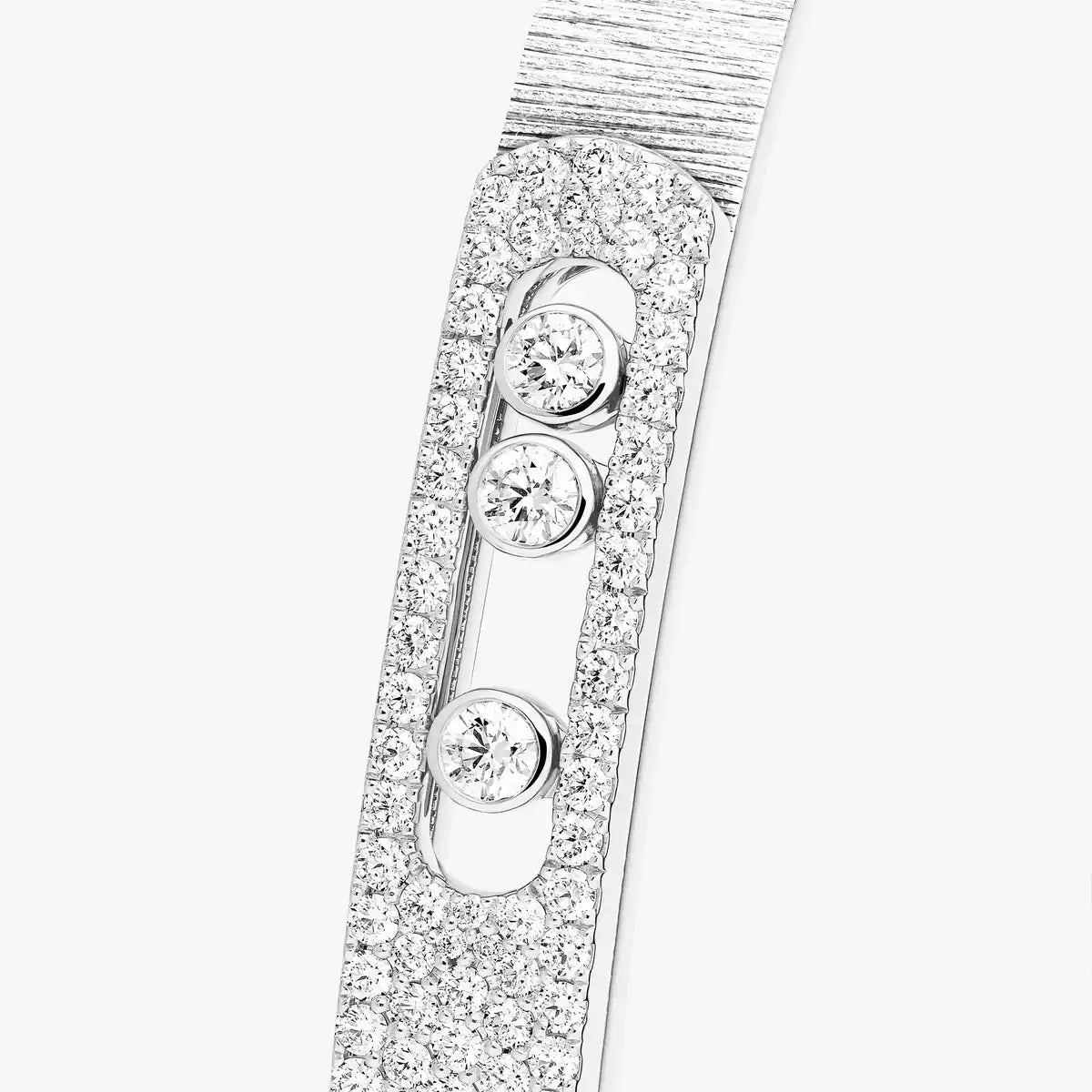 [ Moco ]Move Noa Ciselé half pavé bangle