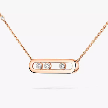 [ Moco ] Baby Move Gold Diamond Necklace